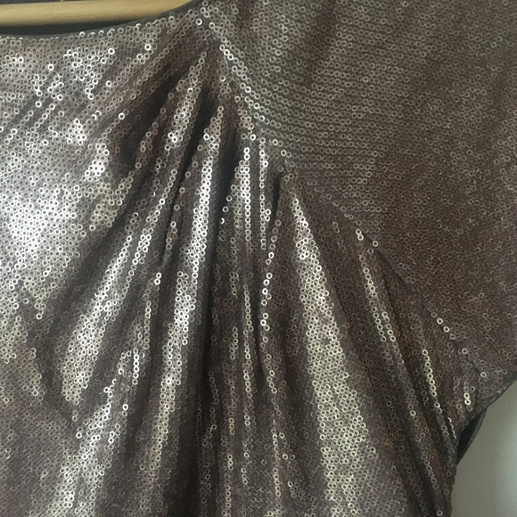NWOT Rose Gold Sequin Badgley Mischka Dress - Picture 5 of 8